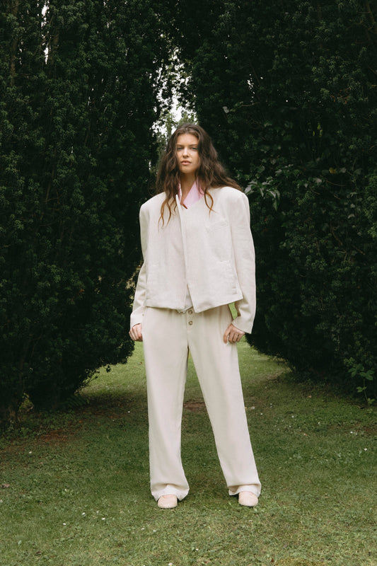 the apartment pants pale ecru