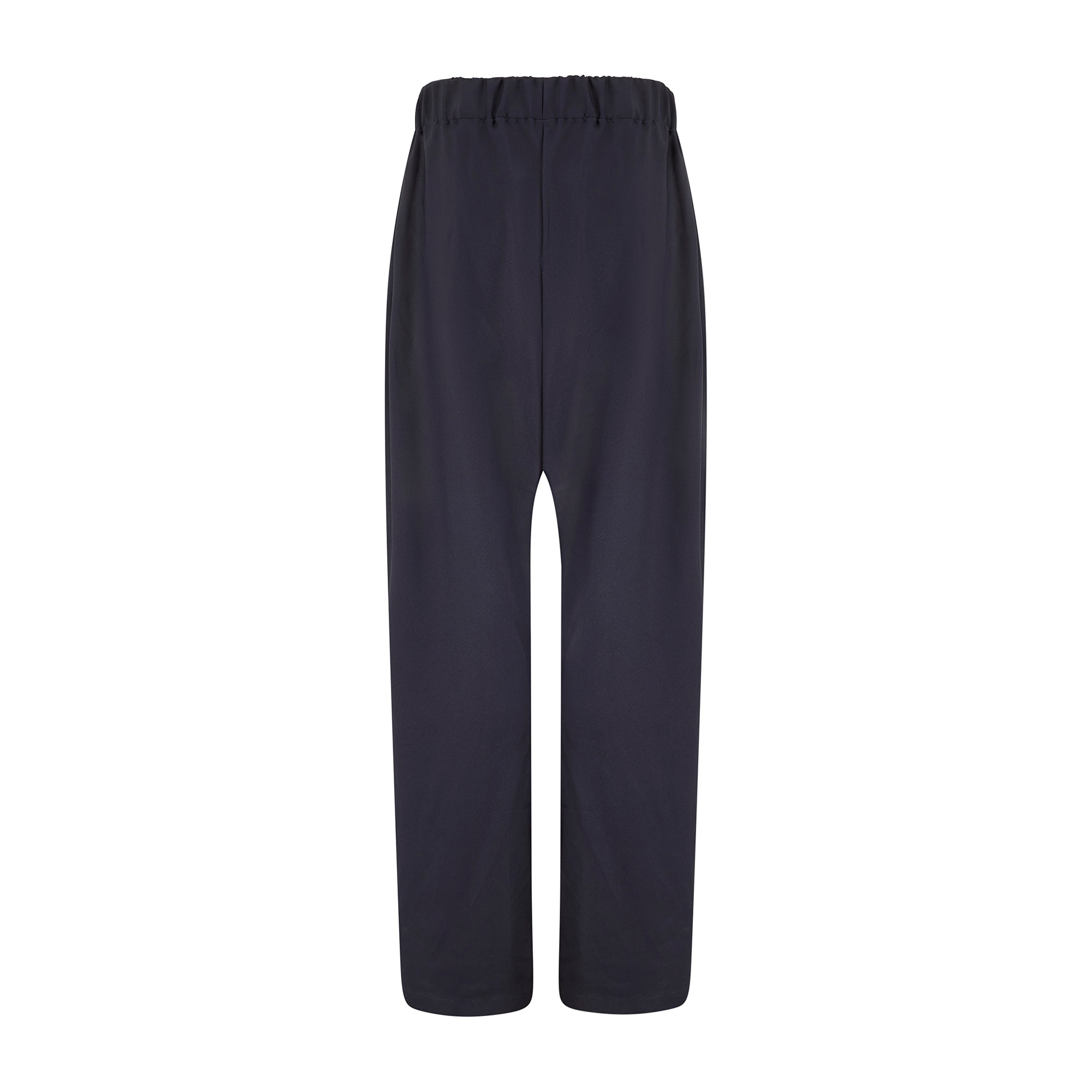 the apartment pants | Navy Straight Leg Relaxed Elastic