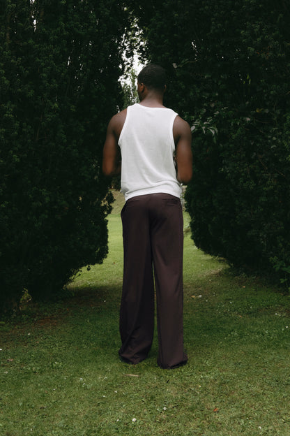 the sonder suit trousers chocolate