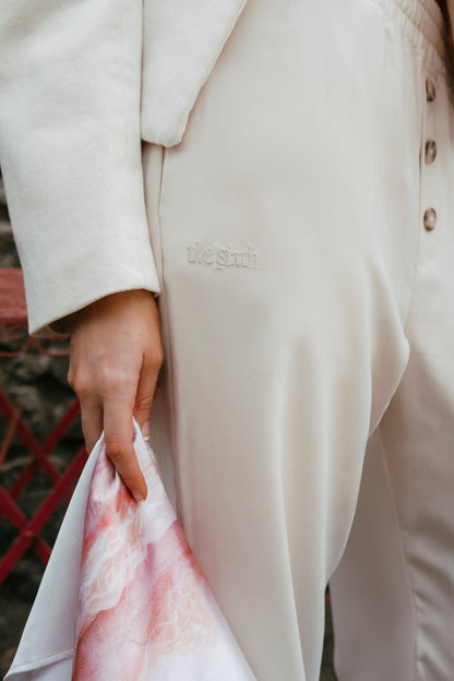 the apartment pants pale ecru