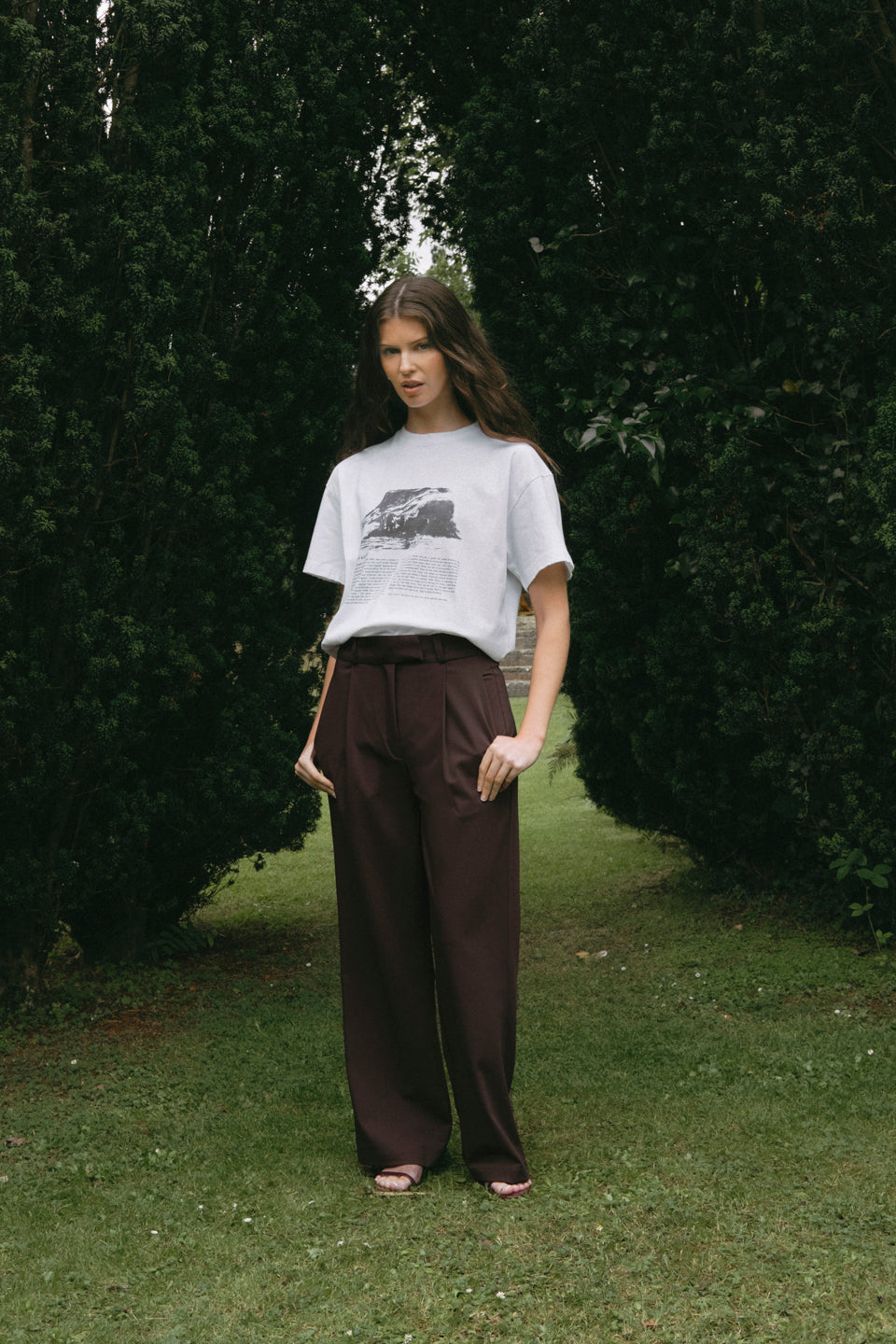 サルセーション　アンクルパンツ　M　ダークブラウン the sonder suit trousers chocolate – The Sixth Language