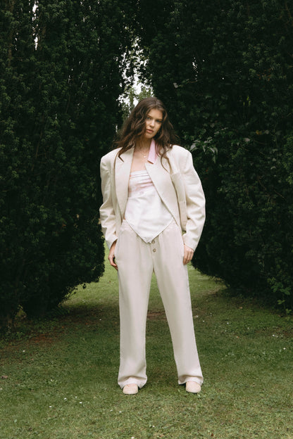 the apartment pants pale ecru