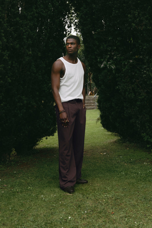 the sonder suit trousers chocolate