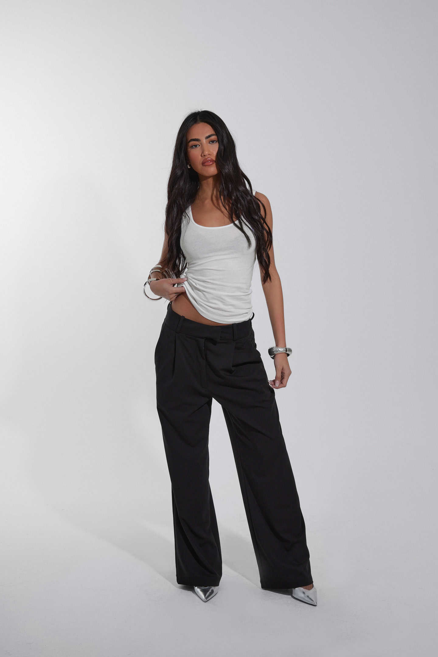 the sonder suit trousers | Black Straight Leg Unisex Suit Trousers